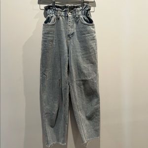 Oak + Fort paper bag waist jeans S